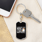 I Love My Cats Keychain Stainless Steel or 18k Gold Dog Tag Keyring-Express Your Love Gifts