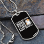 I Love My Cats Necklace Stainless Steel or 18k Gold Dog Tag 24" Chain-Express Your Love Gifts