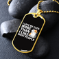 I Love My Cats Necklace Stainless Steel or 18k Gold Dog Tag 24" Chain-Express Your Love Gifts