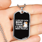 I Love My Cats Necklace Stainless Steel or 18k Gold Dog Tag 24" Chain-Express Your Love Gifts