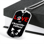 I Love My Chantilly-Tiffany Cat Necklace Stainless Steel or 18k Gold Dog Tag 24" Chain-Express Your Love Gifts