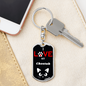 I Love My Cheetoh Cat Keychain Stainless Steel or 18k Gold Dog Tag Keyring-Express Your Love Gifts