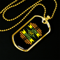 I Love My Dogs Necklace Stainless Steel or 18k Gold Dog Tag 24" Chain-Express Your Love Gifts