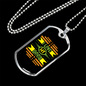 I Love My Dogs Necklace Stainless Steel or 18k Gold Dog Tag 24" Chain-Express Your Love Gifts