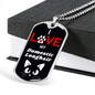 I Love My Domestic Longhair Cat Necklace Stainless Steel or 18k Gold Dog Tag 24" Chain-Express Your Love Gifts