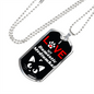 I Love My Domestic Mediumhair Cat Necklace Stainless Steel or 18k Gold Dog Tag 24" Chain-Express Your Love Gifts