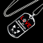 I Love My Domestic Mediumhair Cat Necklace Stainless Steel or 18k Gold Dog Tag 24" Chain-Express Your Love Gifts