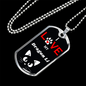 I Love My Dragon Li Cat Necklace Stainless Steel or 18k Gold Dog Tag 24" Chain-Express Your Love Gifts