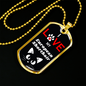 I Love My European Shorthair Cat Necklace Stainless Steel or 18k Gold Dog Tag 24" Chain-Express Your Love Gifts