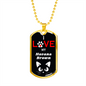 I Love My Havana Brown Cat Necklace Stainless Steel or 18k Gold Dog Tag 24" Chain-Express Your Love Gifts