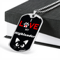 I Love My Highlander Cat Necklace Stainless Steel or 18k Gold Dog Tag 24" Chain-Express Your Love Gifts