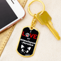 I Love My Himalayan-Persian Cat Keychain Stainless Steel or 18k Gold Dog Tag Keyring-Express Your Love Gifts