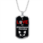 I Love My Himalayan-Persian Cat Necklace Stainless Steel or 18k Gold Dog Tag 24" Chain-Express Your Love Gifts