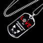 I Love My Japanese Bobtail Cat Necklace Stainless Steel or 18k Gold Dog Tag 24" Chain-Express Your Love Gifts