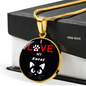 I Love My Korat Necklace Circle Pendant Stainless Steel or 18k Gold 18-22"-Express Your Love Gifts