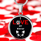 I Love My Korat Necklace Circle Pendant Stainless Steel or 18k Gold 18-22"-Express Your Love Gifts