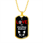 I Love My Kurilian Bobtail Cat Necklace Stainless Steel or 18k Gold Dog Tag 24" Chain-Express Your Love Gifts