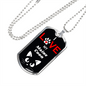 I Love My Maine Coon Cat Necklace Stainless Steel or 18k Gold Dog Tag 24" Chain-Express Your Love Gifts