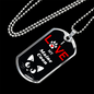 I Love My Maine Coon Cat Necklace Stainless Steel or 18k Gold Dog Tag 24" Chain-Express Your Love Gifts