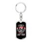 I Love My Man Swivel Trucker Keychain Dog Tag Stainless Steel or 18k Gold-Express Your Love Gifts
