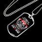 I Love My Man Trucker Dog Tag Stainless Steel or 18k Gold 24" Chain-Express Your Love Gifts