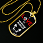 I Love My Mekong Bobtail Cat Necklace Stainless Steel or 18k Gold Dog Tag 24" Chain-Express Your Love Gifts