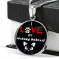 I Love My Mekong Bobtail Necklace Circle Pendant Stainless Steel or 18k Gold 18-22"-Express Your Love Gifts