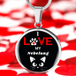 I Love My Nebelung Necklace Circle Pendant Stainless Steel or 18k Gold 18-22"-Express Your Love Gifts