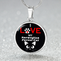 I Love My Norwegian Forest Cat Necklace Circle Pendant Stainless Steel or 18k Gold 18-22"-Express Your Love Gifts