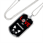 I Love My Persian Cat Necklace Stainless Steel or 18k Gold Dog Tag 24" Chain-Express Your Love Gifts