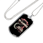 I Love My Plumber Necklace Stainless Steel or 18k Gold Dog Tag 24" Chain-Express Your Love Gifts