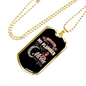 I Love My Plumber Necklace Stainless Steel or 18k Gold Dog Tag 24" Chain-Express Your Love Gifts