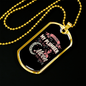 I Love My Plumber Necklace Stainless Steel or 18k Gold Dog Tag 24" Chain-Express Your Love Gifts