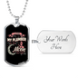 I Love My Plumber Necklace Stainless Steel or 18k Gold Dog Tag 24" Chain-Express Your Love Gifts