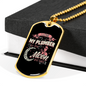 I Love My Plumber Necklace Stainless Steel or 18k Gold Dog Tag 24" Chain-Express Your Love Gifts