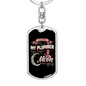 I Love My Plumber Swivel Keychain Dog Tag Stainless Steel or 18k Gold-Express Your Love Gifts