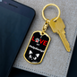 I Love My Polydactyl Cat Keychain Stainless Steel or 18k Gold Dog Tag Keyring-Express Your Love Gifts