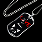 I Love My Raas Cat Necklace Stainless Steel or 18k Gold Dog Tag 24" Chain-Express Your Love Gifts