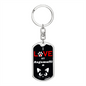 I Love My Ragamuffin Cat Keychain Stainless Steel or 18k Gold Dog Tag Keyring-Express Your Love Gifts