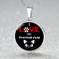 I Love My Scottish Fold Necklace Circle Pendant Stainless Steel or 18k Gold 18-22"-Express Your Love Gifts