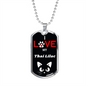 I Love My Thai Lilac Cat Necklace Stainless Steel or 18k Gold Dog Tag 24" Chain-Express Your Love Gifts