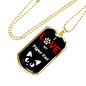 I Love My Tiger Cat Cat Necklace Stainless Steel or 18k Gold Dog Tag 24" Chain-Express Your Love Gifts