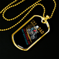 I'm A Biker Dad Biker Necklace Stainless Steel or 18k Gold Dog Tag 24"-Express Your Love Gifts