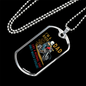 I'm A Biker Dad Biker Necklace Stainless Steel or 18k Gold Dog Tag 24"-Express Your Love Gifts