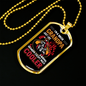 I'm A Biker Grandpa Biker Necklace Stainless Steel or 18k Gold Dog Tag 24"-Express Your Love Gifts