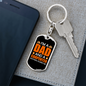 I'm A Carpenter Dad Swivel Keychain Woodworker Dog Tag Stainless Steel or 18k Gold-Express Your Love Gifts