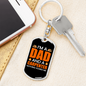 I'm A Carpenter Dad Swivel Keychain Woodworker Dog Tag Stainless Steel or 18k Gold-Express Your Love Gifts