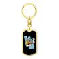 I'm A Carpenter Swivel Keychain Woodworker Dog Tag Stainless Steel or 18k Gold-Express Your Love Gifts