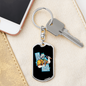I'm A Carpenter Swivel Keychain Woodworker Dog Tag Stainless Steel or 18k Gold-Express Your Love Gifts