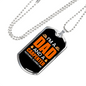 I'm A Carpenter Woodworker Dad Dog Tag Stainless Steel or 18k Gold W 24"-Express Your Love Gifts